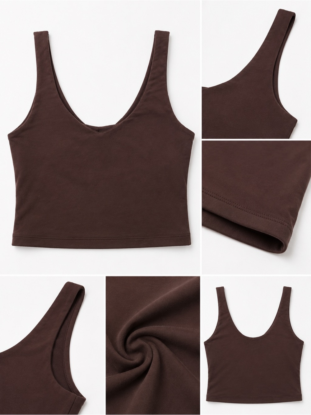 Aerie OFFLINE Real Me Hold Up Sports Bra | Espresso Brown | Size S 💪🤎